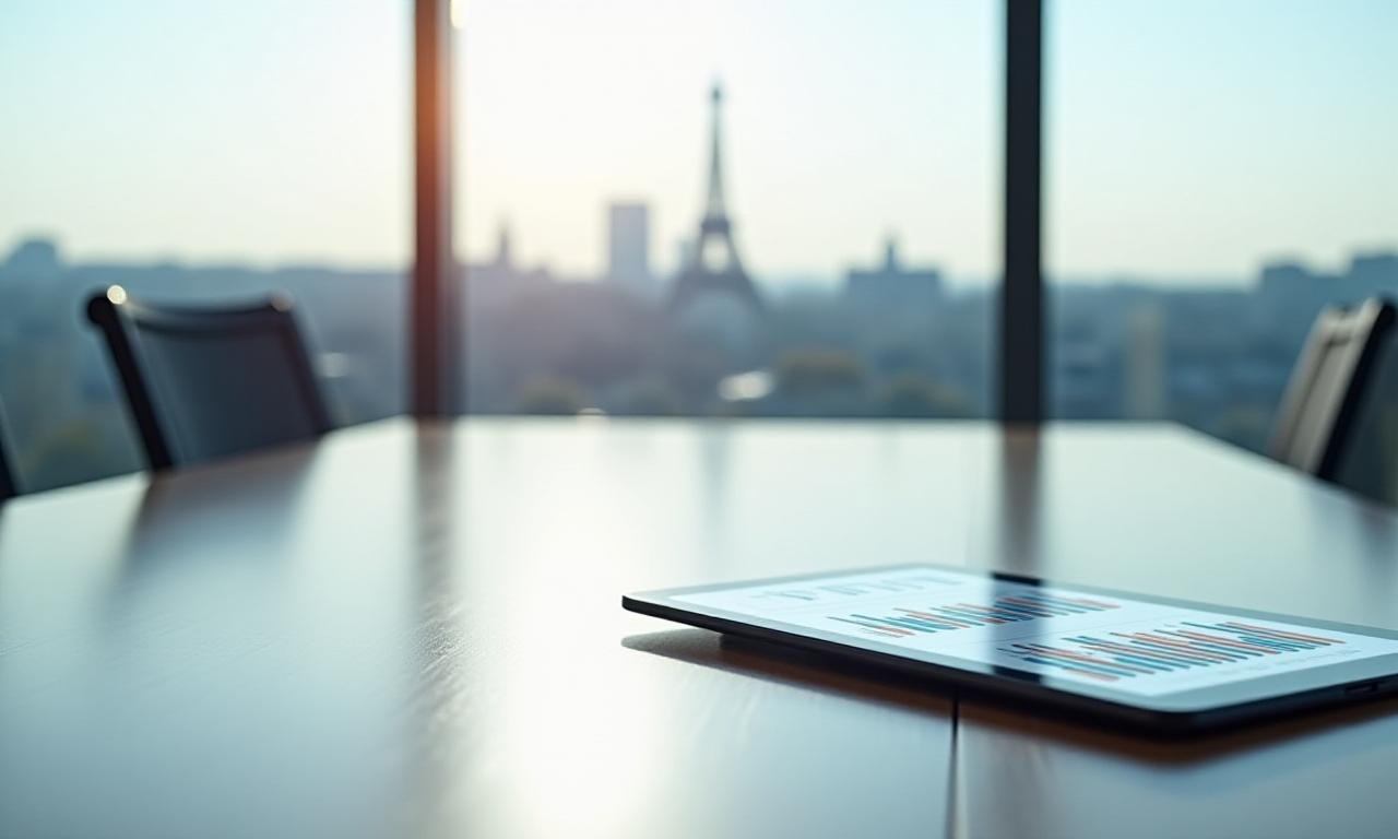 High-stakes boardroom strategy session in Paris